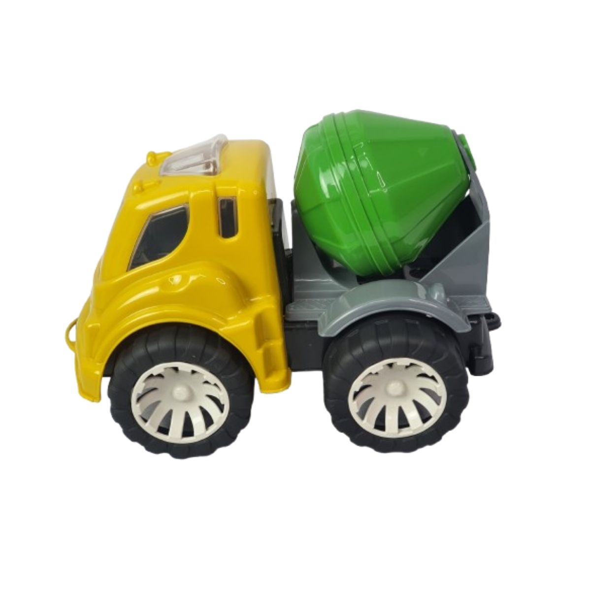 Brinquedo Caminhão Betoneira Amarelo Com Verde - Smiling Kids Brinquedo Caminhão Betoneira Amarelo Com Verde - Smiling Kids